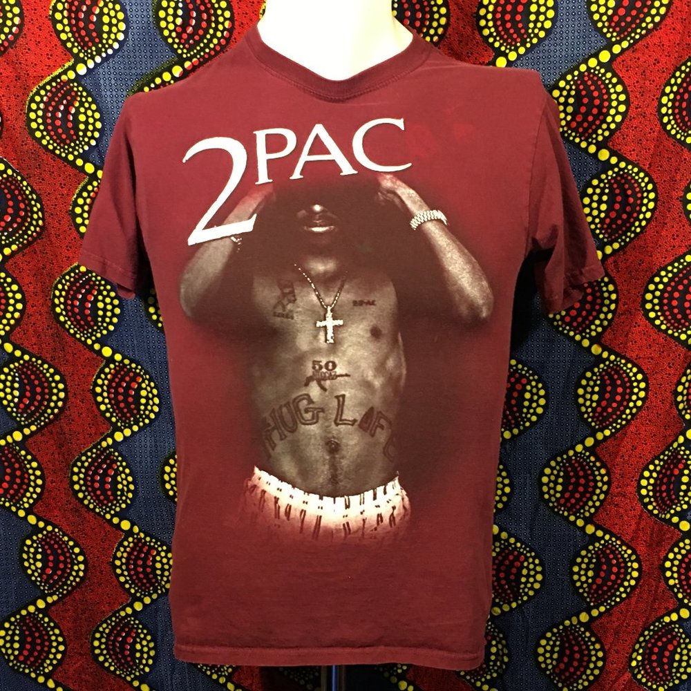 2Pac - Tupac - T-shirt - Maroon - S